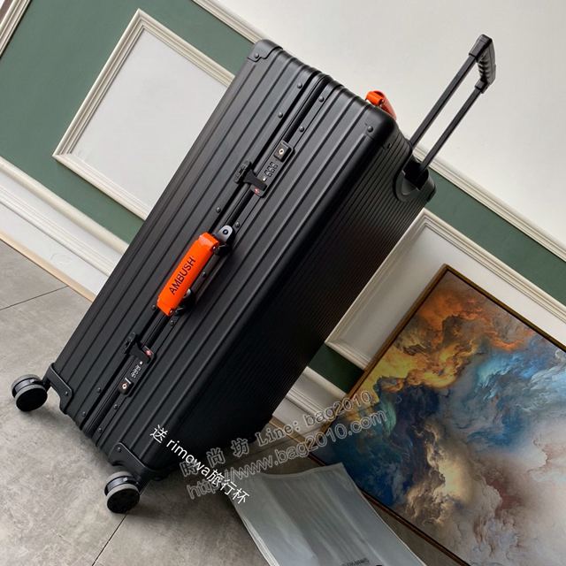 Rimowa拉杆箱 66654 Rimowa x AMBUSH 全鋁鎂合金 全新亮橘色手柄 日默瓦拉箱 行李箱xzx1162